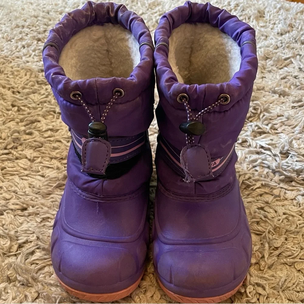 Nova Mountain Purple Winter Snow Boots, Size 30 (12.5)